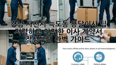 경남 사천시 늑도동 용달이사 팁: 저렴하고 안전한 이사, 계약서 작성부터 완벽 가이드! 🚛📦